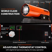 UNIMAC 20KW Portable Industrial Diesel Indirect Forced Air Space Heater - Outbackers