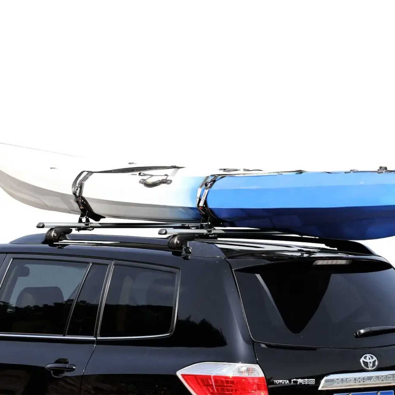 Universal Kayak Holder Car Roof Rack - Travel Saddle Watercraft Carrier Storage - Outbackers
