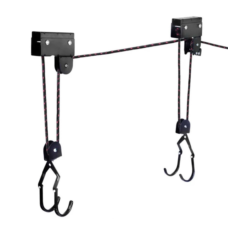 Kayak Hoist - 45kg Garage Ceiling Pulley Lift Storage System Bike Luggage Holder - Outbackers