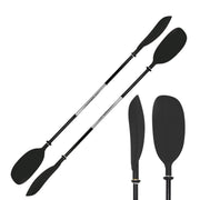2.17M Kayak Paddle - Curved Blade Position Shift Oar Aluminium Shaft - Outbackers