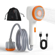 Social Hike Portable Camping Shower Head - Outdoor Rechargeable Pump LED Light - Outbackers