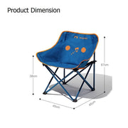 RAZOJESS Moon Chair for Outdoor Camping Fishing Picnic Blue - Outbackers