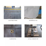 900mm Trailer Cage Canvas Tarp Cover for 6x4 High Quality Cage Universal 3 foot - Outbackers