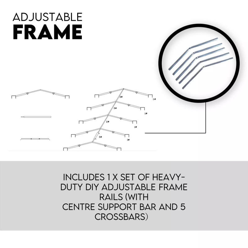 8X5 BOX TRAILER CAGE CANVAS COVER (900mm) 3 FOOT Thick Rip Resistant Waterproof - Outbackers