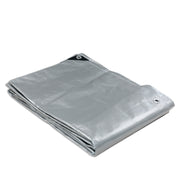 Heavy Duty Silver Black Tarp Tarpaulin 5.5x7.3m - Outbackers