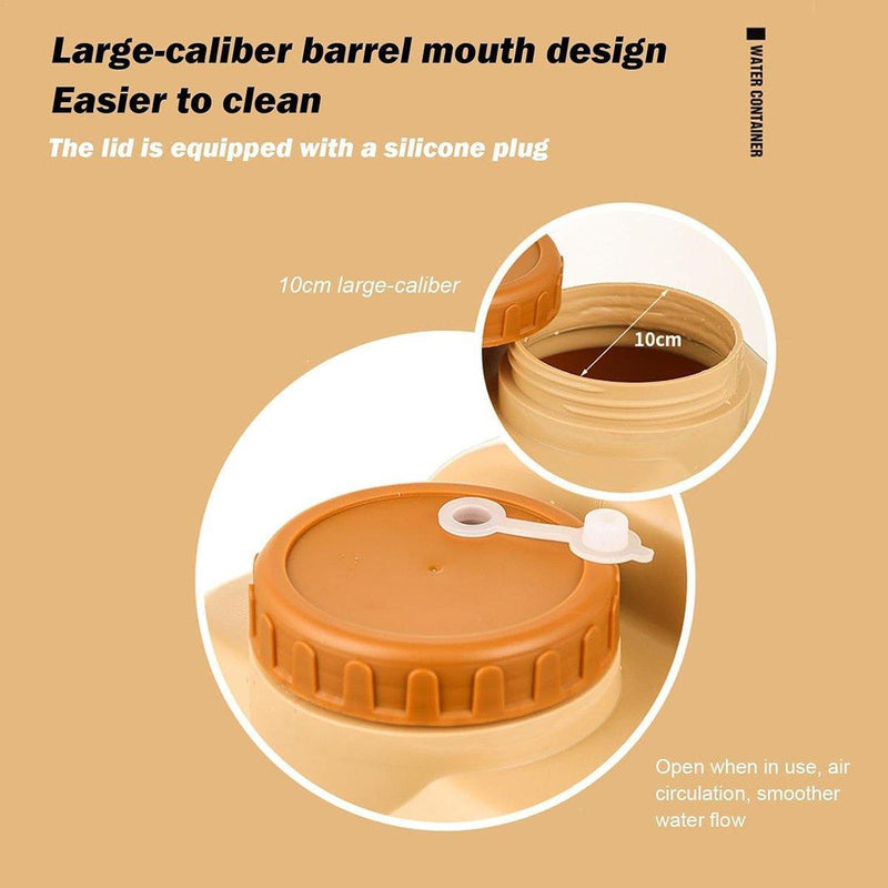 20L Outdoor Camping Portable Storage Bucket with Tap Drinking Water Container - Outbackers