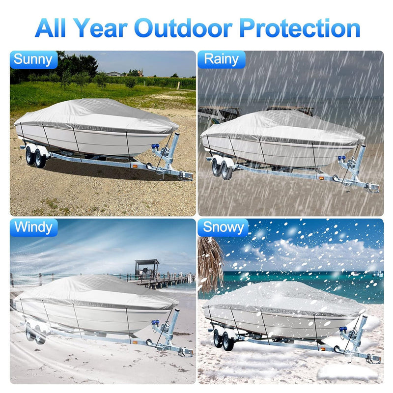 Outdoor V Yacht Dust Cover Waterproof Sun Protection Boat Hull Cover Rain Shield - Outbackers