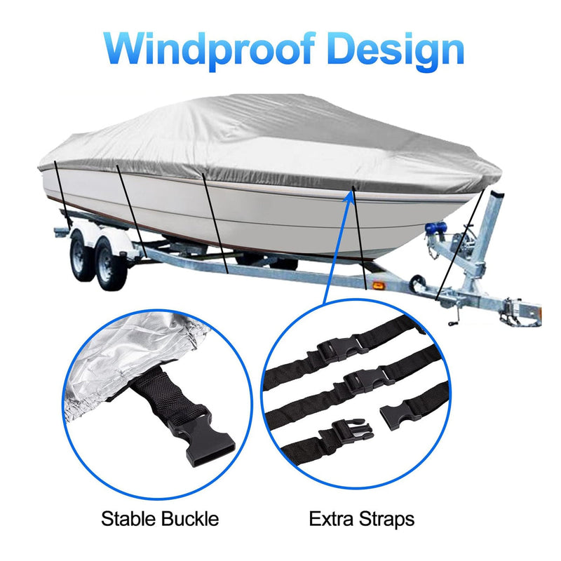 Outdoor V Yacht Dust Cover Waterproof Sun Protection Boat Hull Cover Rain Shield - Outbackers