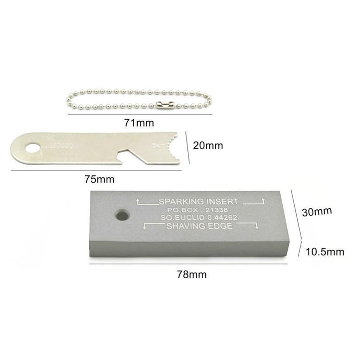 Magnesium Block Flint Fire Starter Striker Survival Camping Tool