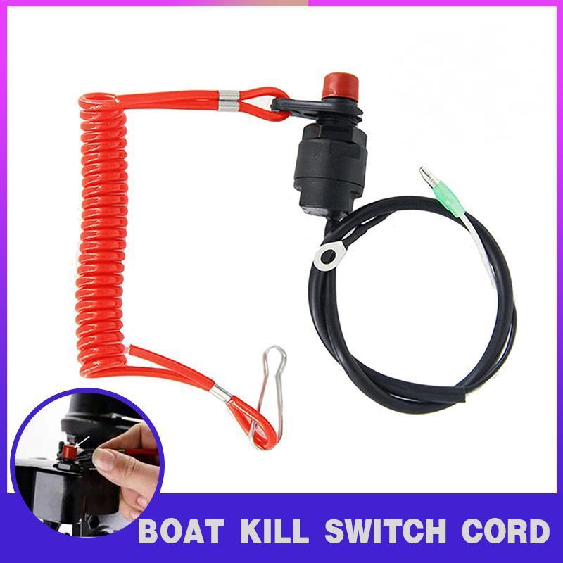 Boat Outboard Engine Motor Kill Stop Switch Emergency Tether Lanyard For Yamaha - Outbackers