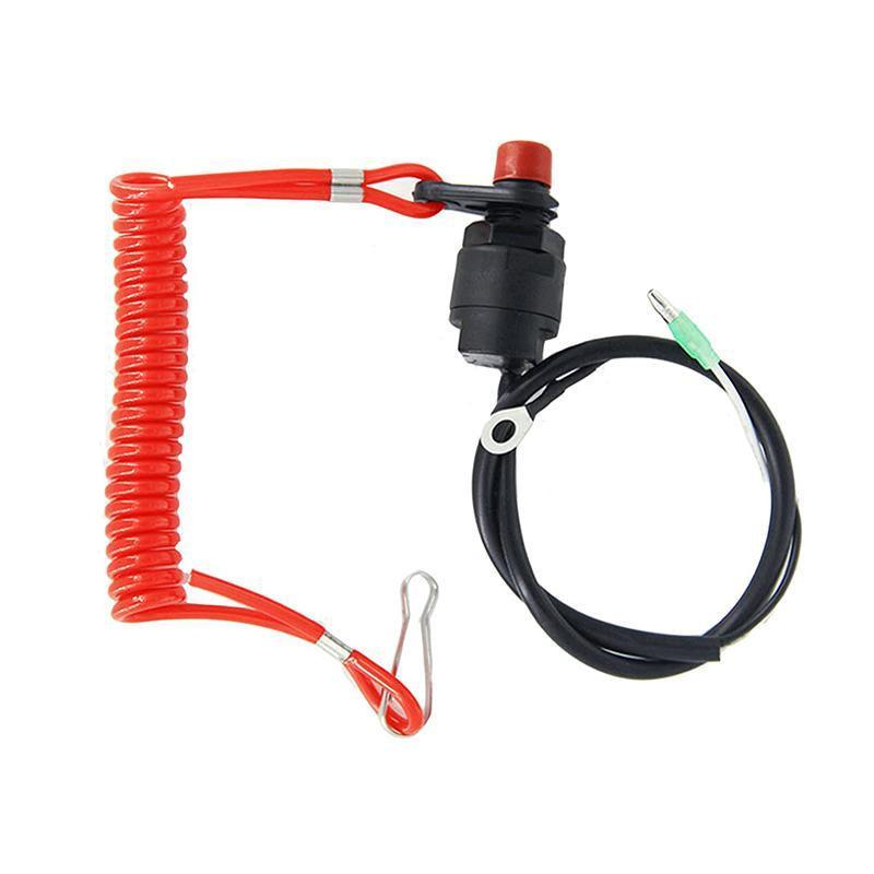 Boat Outboard Engine Motor Kill Stop Switch Emergency Tether Lanyard For Yamaha - Outbackers
