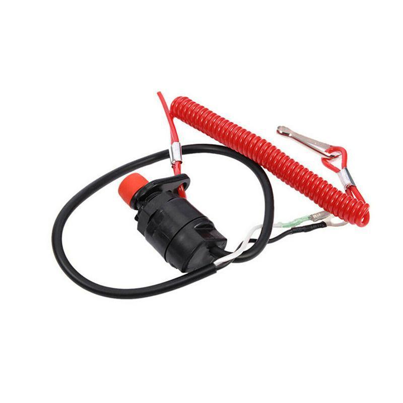 Boat Outboard Engine Motor Kill Stop Switch Emergency Tether Lanyard For Yamaha - Outbackers