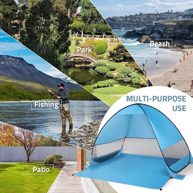 Automatic Pop Up Beach Tent UV Protection Portable Sunshade Shelter Outdoor - Outbackers