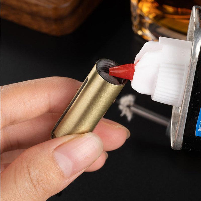 Waterproof Fire Starter Lighter Match Keychain Survival Camping Metal Bullet