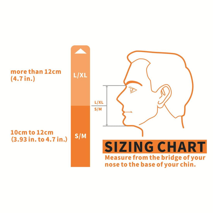 Full Dry Silicone Diving Mask for Water Sports and Gopro Hero11 - Black Orange