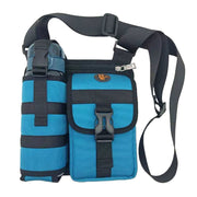 Vibe Geeks Waterproof Camping Wear Resistant Chest Crossbody Sling Shoulder Bags with Water Bottle Holder - Green - Outbackers