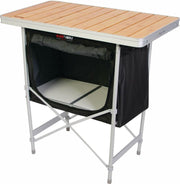 BlackWolf Folding Camp Cupboard Quick Fold For Hiking & Camping - Silver - Outbackers