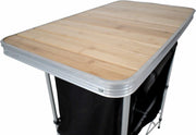 BlackWolf Folding Camp Cupboard Quick Fold For Hiking & Camping - Silver - Outbackers