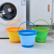 7 Litre Foldable Collapsible Silicone Bucket for Home/Hiking/Camping/Fishing - Green - Outbackers