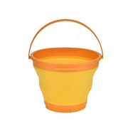 7 Litre Foldable Collapsible Silicone Bucket for Home/Hiking/Camping/Fishing - Orange - Outbackers