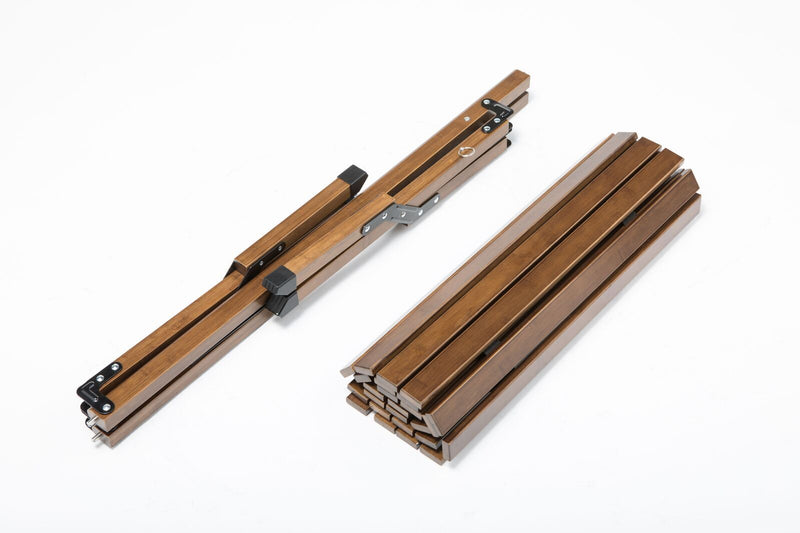 93cm Foldable Bamboo Outdoor Camping Table Waterproof Wood Wooden Travel - Large - Outbackers