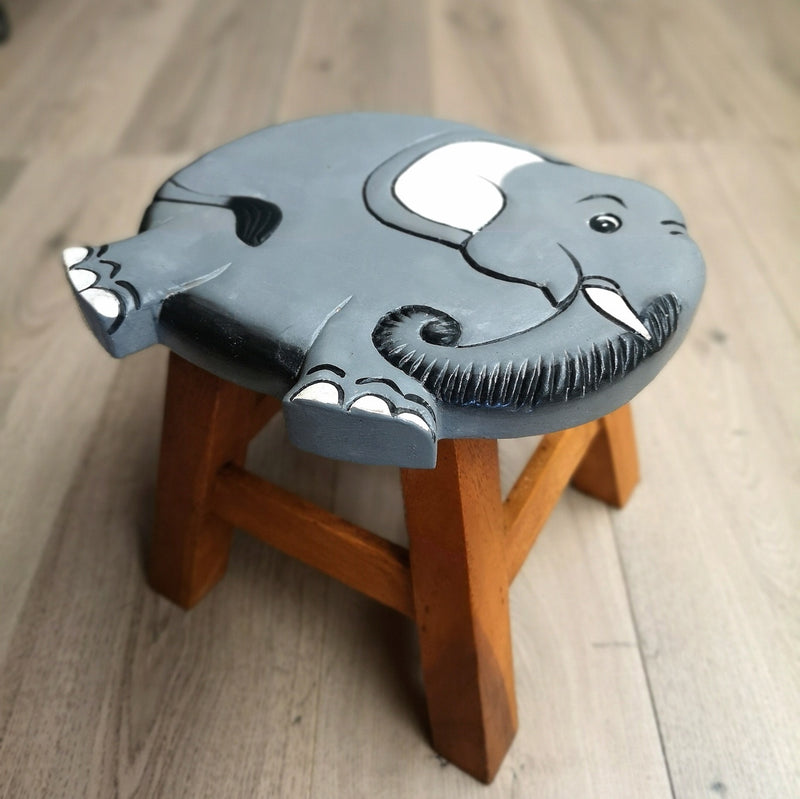 Kids Wooden Stool Elephant - Outbackers