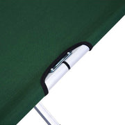 Camping Bed Folding Stretcher Light Weight w/ Carry Bag Camp Portable - green - Outbackers