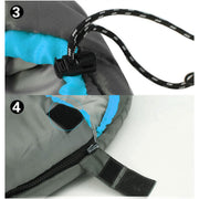 Outdoor Camping Envelope Sleeping Bag Thermal Tent Hiking Winter Single -15C - blue - Outbackers