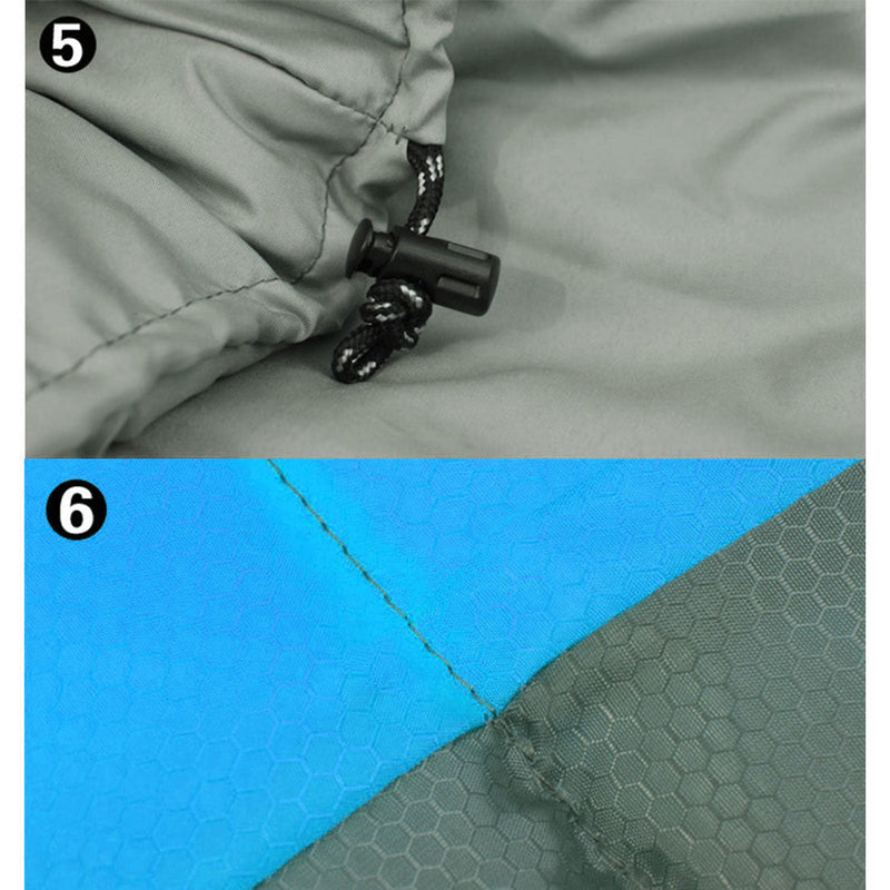 Outdoor Camping Envelope Sleeping Bag Thermal Tent Hiking Winter Single -15C - blue - Outbackers