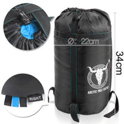 Outdoor Camping Envelope Sleeping Bag Thermal Tent Hiking Winter Single -15C - blue - Outbackers