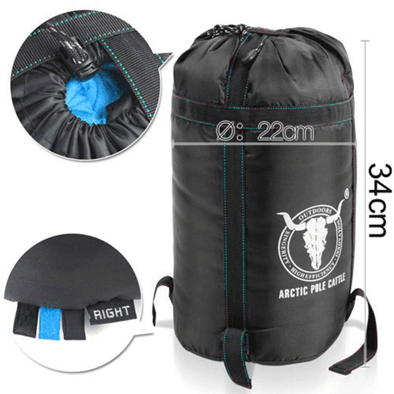 Outdoor Camping Envelope Sleeping Bag Thermal Tent Hiking Winter Single -15C - blue - Outbackers