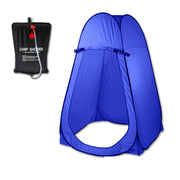 Pop Up  Portable Privacy Shower room Tent &20L Outdoor Camping Water Bag Camp Set - blue - Outbackers