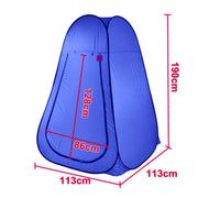 Pop Up  Portable Privacy Shower room Tent &20L Outdoor Camping Water Bag Camp Set - blue - Outbackers