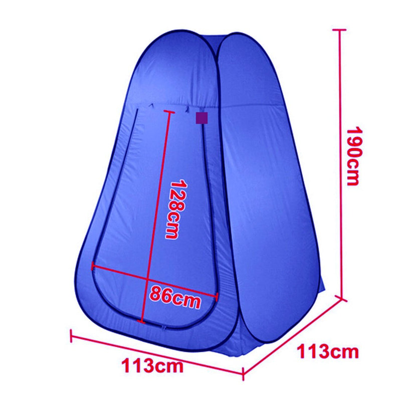 Pop Up  Portable Privacy Shower room Tent &20L Outdoor Camping Water Bag Camp Set - blue - Outbackers
