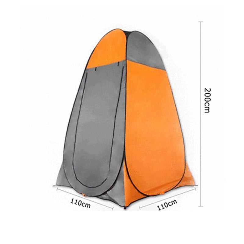 Pop Up Portable Privacy Shower room Tent &20L Outdoor Camping Water Bag Camp Set - orange - Outbackers