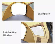 Waterproof Instant Up Beach Camping Tent 3 Person Pop up Tents Family Hiking Dome - Outbackers