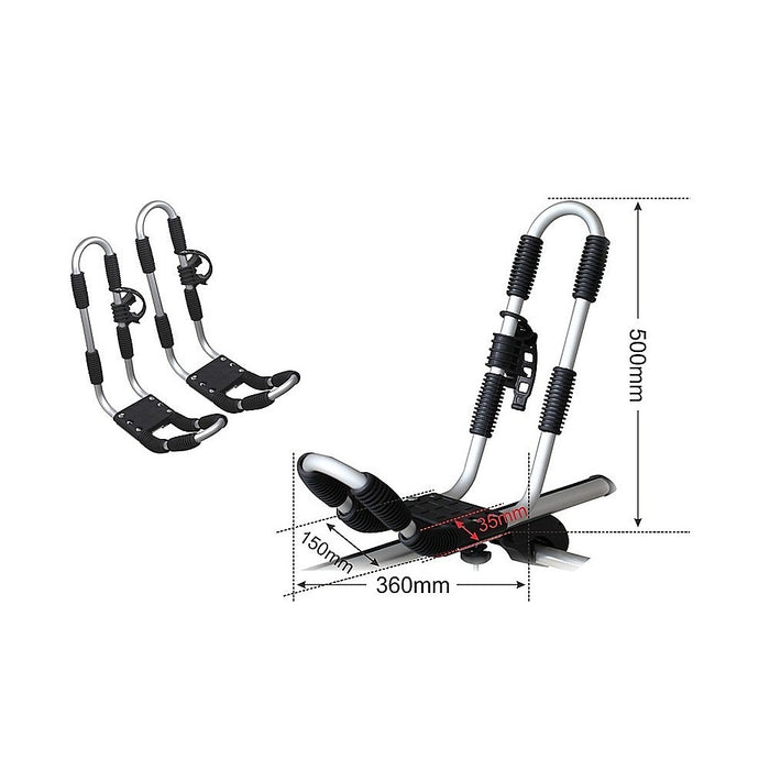 Roof Mount Car J-Bar Kayak Canoe Rack