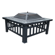 18" Square Metal Fire Pit Outdoor Heater - Outbackers