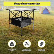 Folding Collapsible Camping Table Caravan RV Heavy Duty Steel & Aluminium - Outbackers