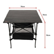 Folding Collapsible Camping Table Caravan RV Heavy Duty Steel & Aluminium - Outbackers