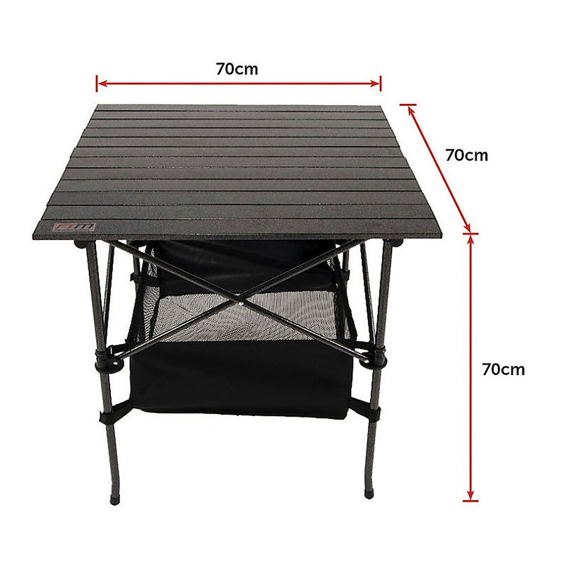 Folding Collapsible Camping Table Caravan RV Heavy Duty Steel & Aluminium - Outbackers