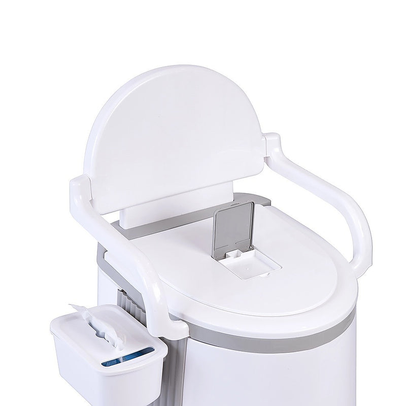 19L Camping Portable Toilet – Outdoor & Indoor Travel Commode Potty with Built-In Tissue Box - Outbackers