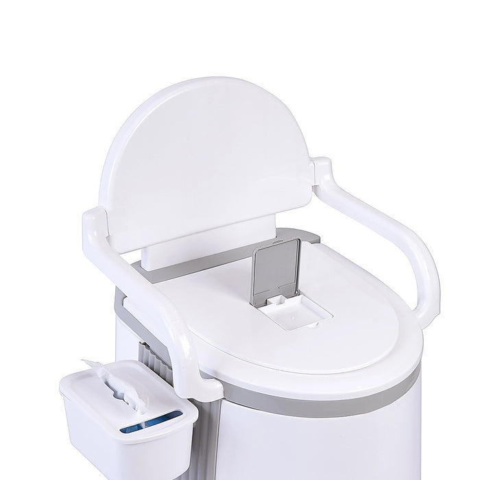 19L Camping Portable Toilet – Outdoor & Indoor Travel Commode Potty with Built-In Tissue Box