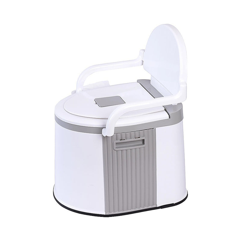 19L Camping Portable Toilet – Outdoor & Indoor Travel Commode Potty with Built-In Tissue Box - Outbackers