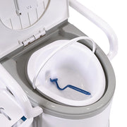 19L Camping Portable Toilet – Outdoor & Indoor Travel Commode Potty with Built-In Tissue Box - Outbackers
