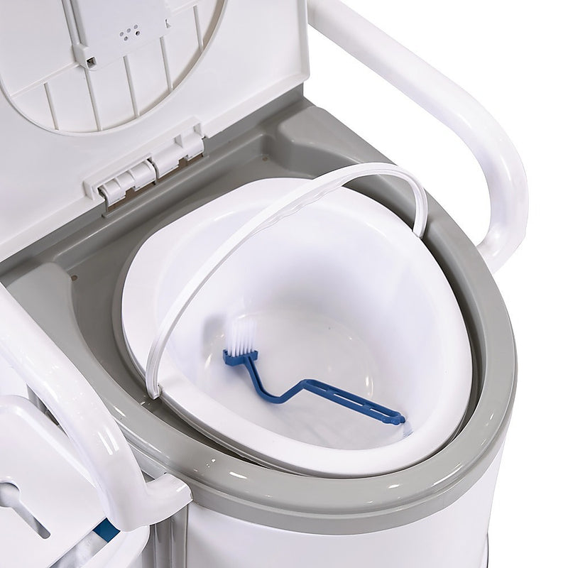 19L Camping Portable Toilet – Outdoor & Indoor Travel Commode Potty with Built-In Tissue Box - Outbackers