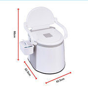 19L Camping Portable Toilet – Outdoor & Indoor Travel Commode Potty with Built-In Tissue Box - Outbackers