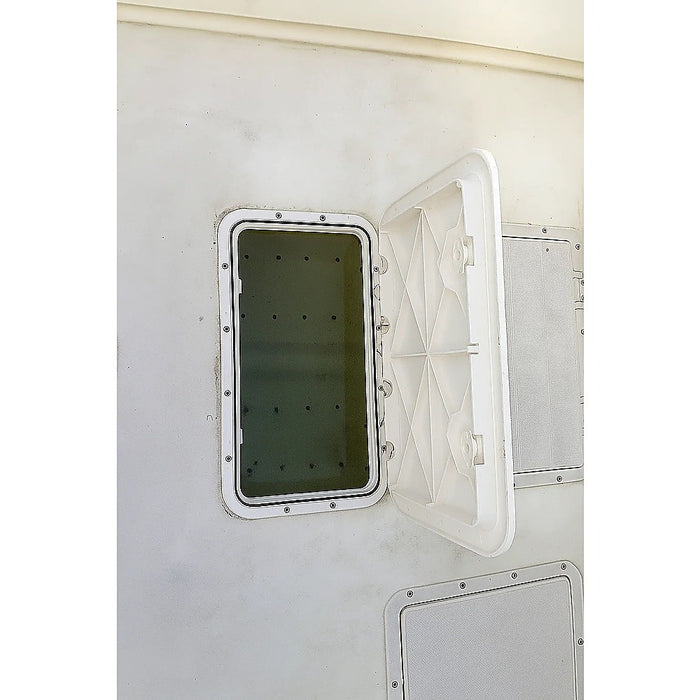 White Marine Boat Access Hatch – Deck Inspection Storage Lid for Boat or RV