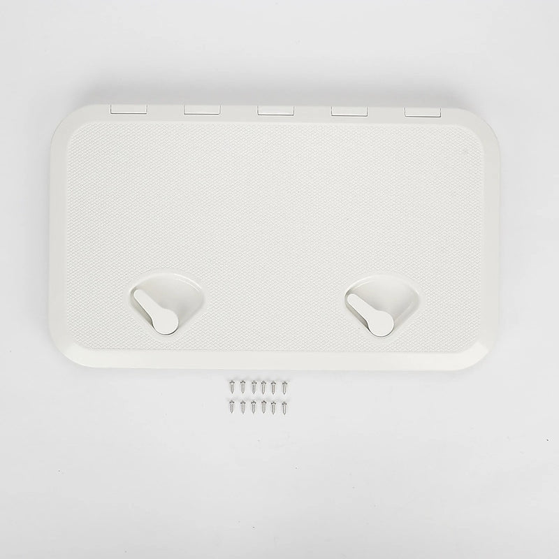 White Marine Boat Access Hatch – Deck Inspection Storage Lid for Boat or RV - Outbackers