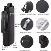 Golf Beer and Soda Insulated Cooler Bag with Shoulder Strap, Outdoor Can Beverage Storage Tote - Outbackers